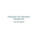 Production and operations management : a life cycle approach /