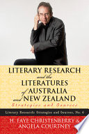 Literary research and the literatures of Australia and New Zealand strategies and sources /