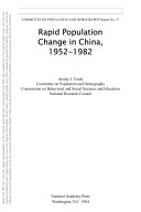 Rapid population change in China, 1952-1982