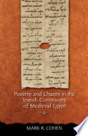 Poverty and charity in the Jewish community of medieval Egypt