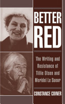 Better red the writing and resistance of Tillie Olsen and Meridel Le Sueur /