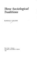 Three sociological traditions /