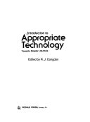 introduction to appropriate technology : towards a simpler life-style /