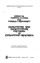 Qualitative and quantitative methods in evaluation research /