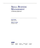 Small business management : a planning approach /
