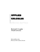 Applied calculus /