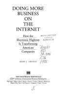 Doing business on the internet : how the electronic highway is transforming American companies /