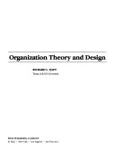 Organization theory and design /