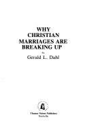 Why Christian marriages are breaking up /