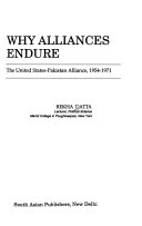 Why alliances endure : the United States-Pakistan... /