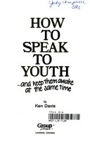 How to speak to youth : and keep them awake at the same time /