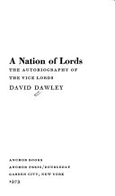 A nation of lords : the autobiography of the Vice Lords.