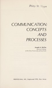 Communication: concepts and processes /