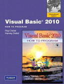 Visual basic 2010 : how to program /