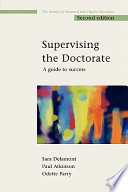 Supervising the doctorate a guide to success /