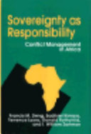 Sovereignty as responsibility : Conflict management in Africa /