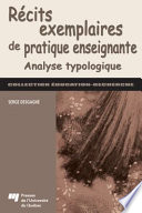 Récits exemplaires de pratique enseignante : Analyse typologique /