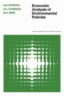Economic analysis of environmental policies /