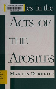 Studies in the Acts of the Apostles /