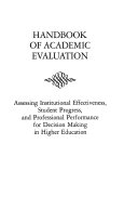 Handbook of academic evaluation /