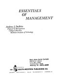 Essentials of management /