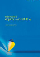 Essentials of equity and trusts law /