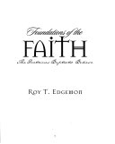 Foundations of the faith : the doctrines Baptists believe /