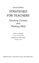Strategies for teachers : teaching content and thinking skills /