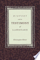 History and the testimony of language