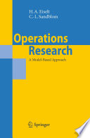 Operations Research A Model-Based Approach /
