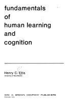 Fundamentals of human learning and cognition /