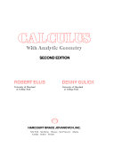Calculus with analytic geometry /