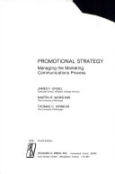 Promotional strategy : managing the marketing communications process /