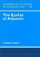 The syntax of adjuncts