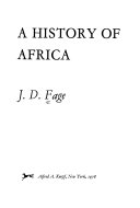 A history of Africa /