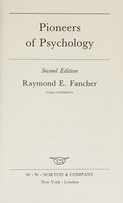 Pioneers of psychology /