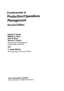 Fundamentals of production/operations management /