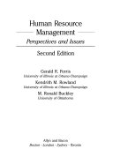 Human resource management : perspectives and issues /