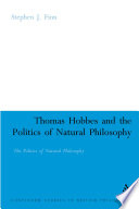 Thomas Hobbes and the politics of natural philosophy