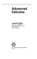 Advanced calculus /