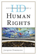 Historical dictionary of human rights /