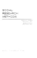 Social Research Methods /