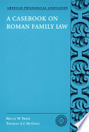 A casebook on Roman family law