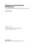 Production and operations management : a problem-solving and decision - making approach /