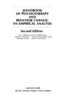 Handbook of psychotherapy and behavior change : an empirical analysis /