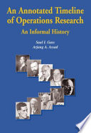 An Annotated Timeline of Operations Research: An Informal History