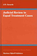 Judicial review in equal treatment cases