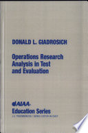 Operations research analysis in test and evaluation
