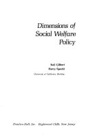 Dimensions of social welfare policy /