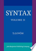 Syntax an introduction.